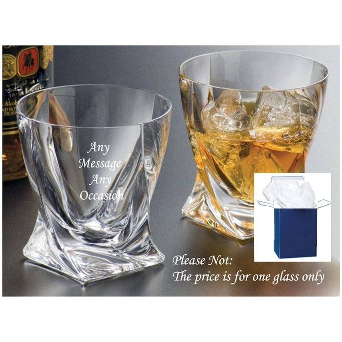 personalised engraved whiskey glass, birthday gifts, anniversary gifts, fathers day gifts, gifts for him gifts for her