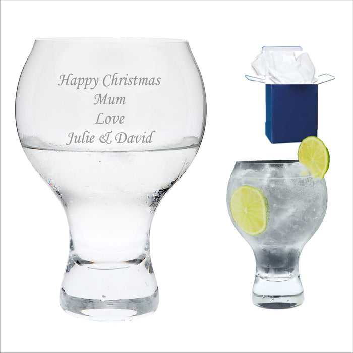 Personalised Engraved 660 ml Bubble Beer Glass
