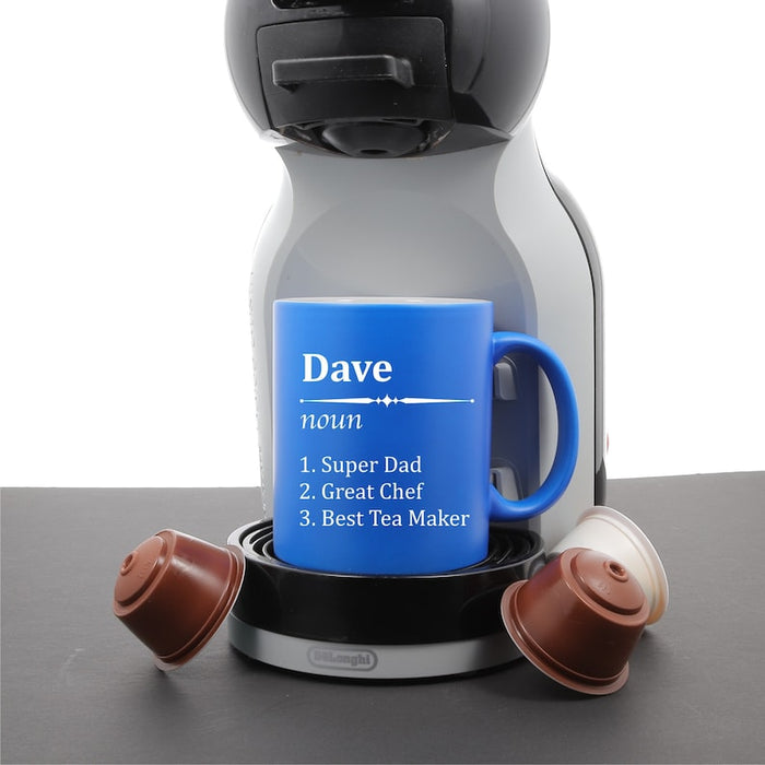 Personalised Laser Engraved Gifts Ideas Present For Mum Dad Birthday Christmas Mothers Fathers Day Name Definition Pink Mug