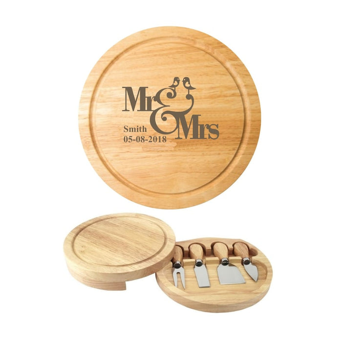 Personalised Cheese board Gifts Set - Customised Present, New Home, Wedding Gift, Anniversary, Birthday, house warming