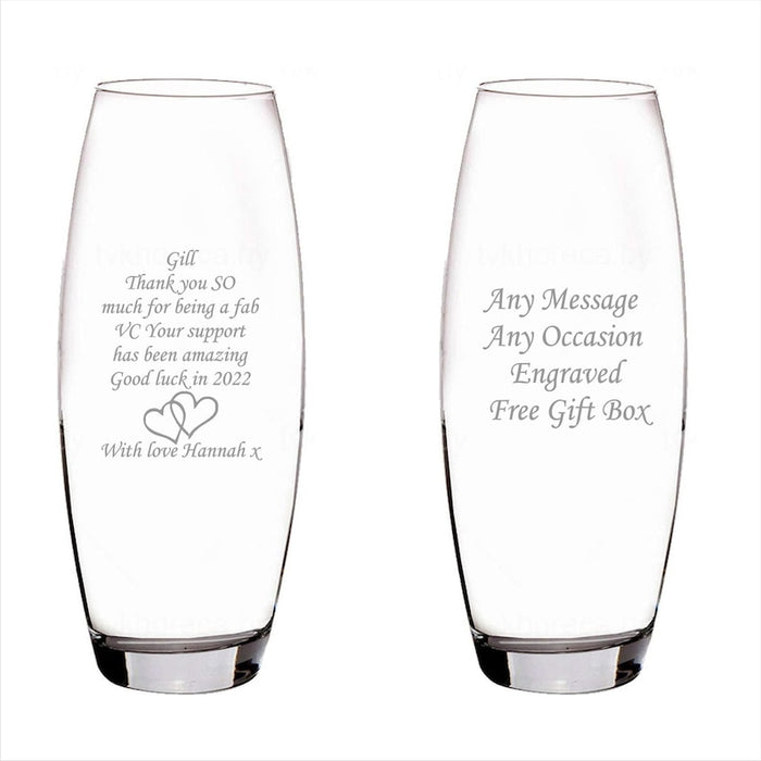 personalised engraved glass vase Mother Of the Bride Mother Of the Groom gift, Wedding Favours, Thank you
