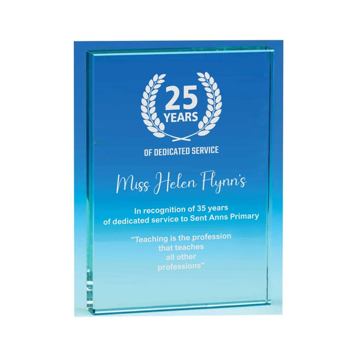 Engraved Glass Personalised Thank You Gift, Retirement Appreciation, For Manager, Staff, Retirement, Employee Award