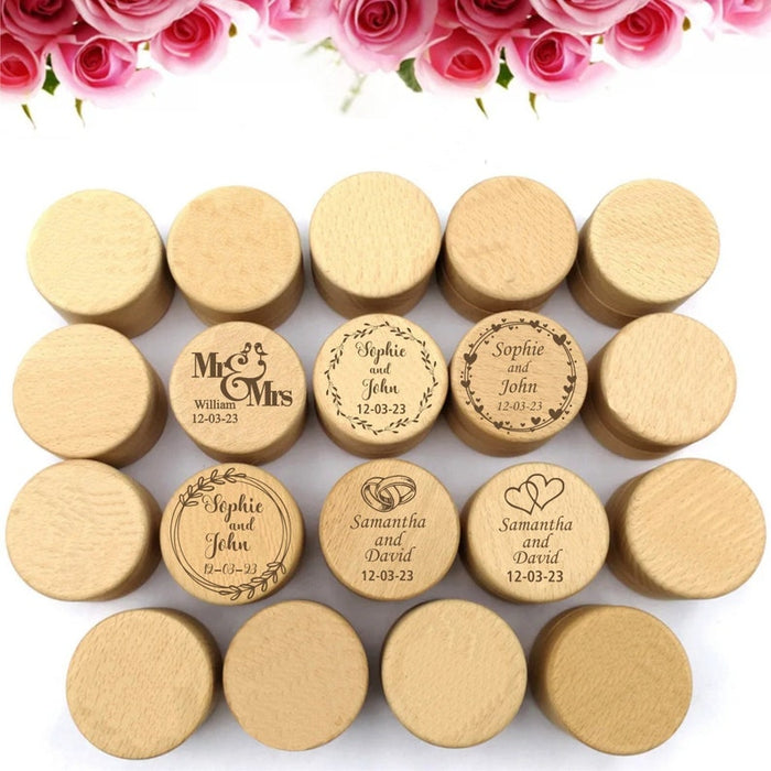 Personalised Wedding Ring Box - Mr and Mrs ring Box, Custom Wood Ring Box, Anniversary Gift, Engagement Ring Box, Wedding Ring Keepsake