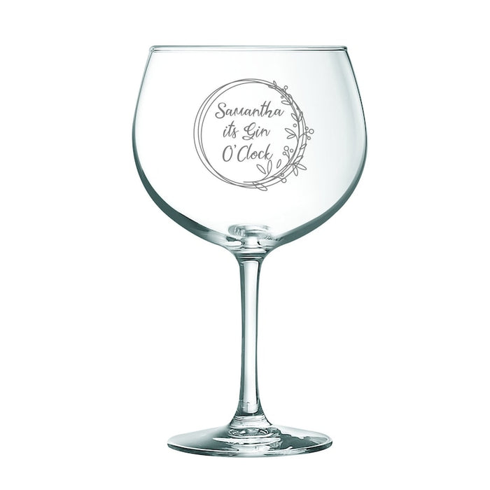 Personalised engraved Gin and tonic balloon gin glass, Birthday gifts , Christmas gifts