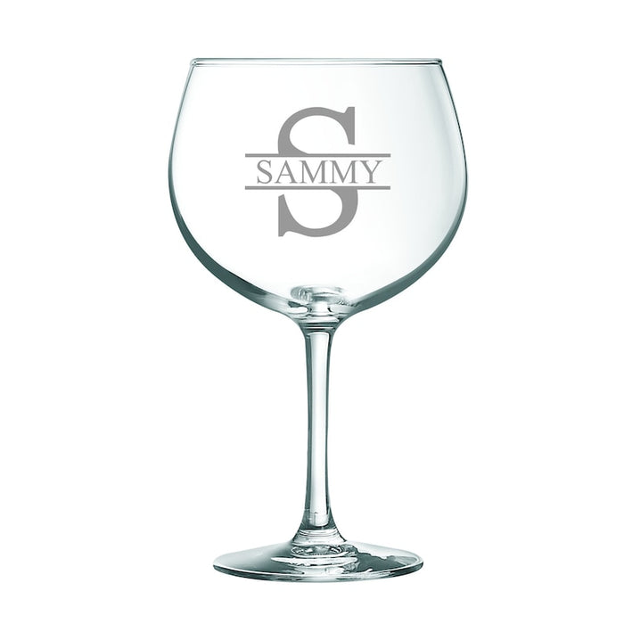 Personalised engraved Gin and tonic balloon gin glass, Birthday gifts , Christmas gifts