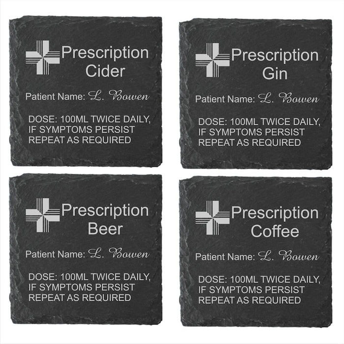 Personalised Engraved Bacardi Glass | Prescription Bacardi Novelty Etched Highball Hi- Ball Glass | Custom Bespoke Glassware Gift - Boxed