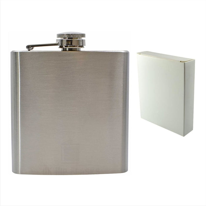 Personalized Engraved 6oz Hip Flask, Set, Birthdays, Teacher Gifts, Fathers Day Gifts, Retirement, Wedding Favours
