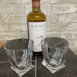 personalised engraved whiskey glass, birthday gifts, anniversary gifts, fathers day gifts, gifts for him gifts for her