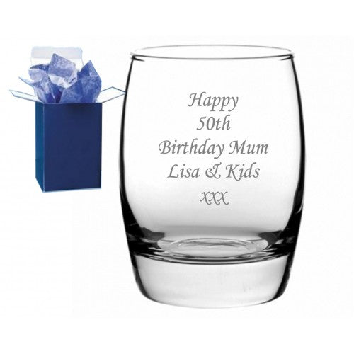 Personalised Engraved whisky Glass