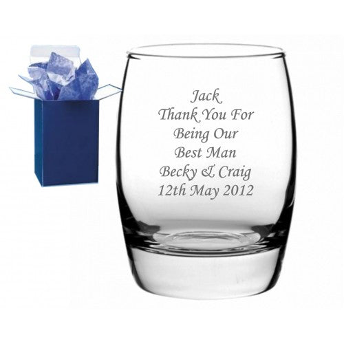 Personalised Engraved whisky Glass