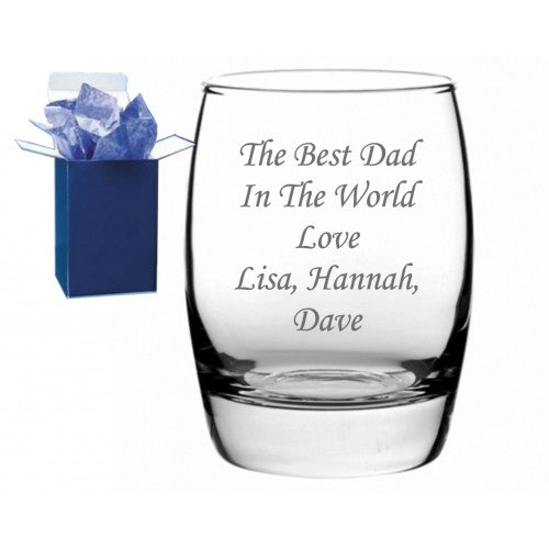 Personalised Engraved whisky Glass
